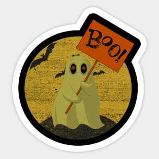 Booo & Vintage Moon Sticker